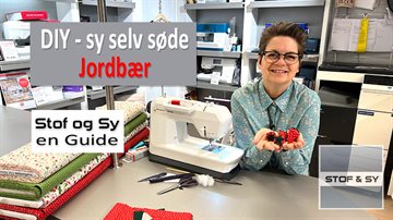 DIY - sy selv søde jordbør - en gratis Stof og Sy Guide